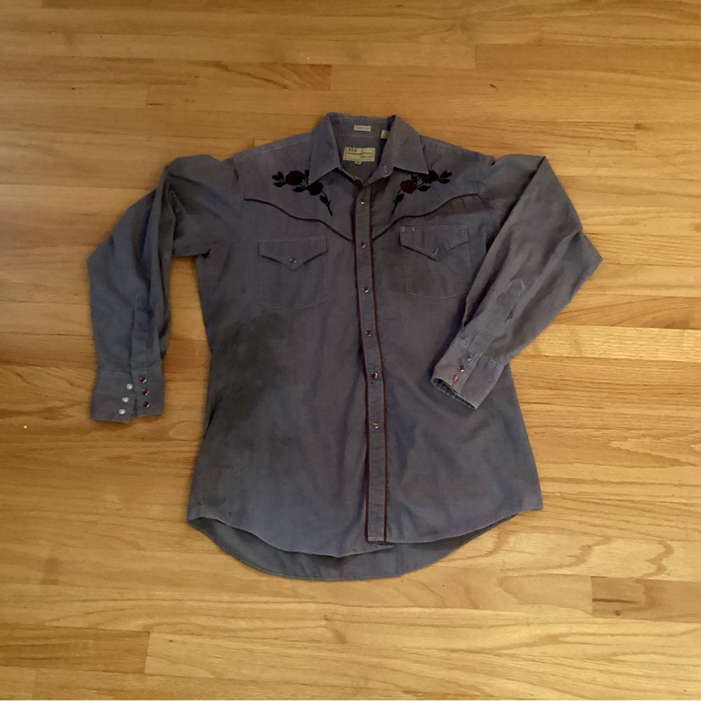 Vintage western pearl snap shirt